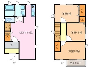 プライムアセット水広下の物件間取画像